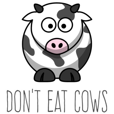 06 non-mangiare-mucche-non-mangiare-mucche-niente-mucche-maglietta-donna